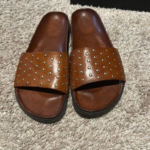 Bardot stud slide sandals 40 new